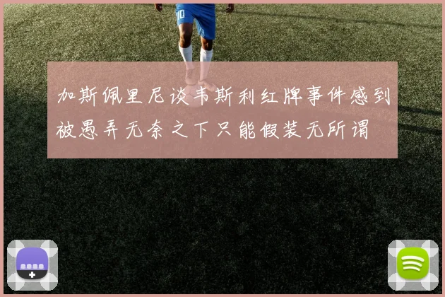 加斯佩里尼谈韦斯利红牌事件感到被愚弄无奈之下只能假装无所谓
